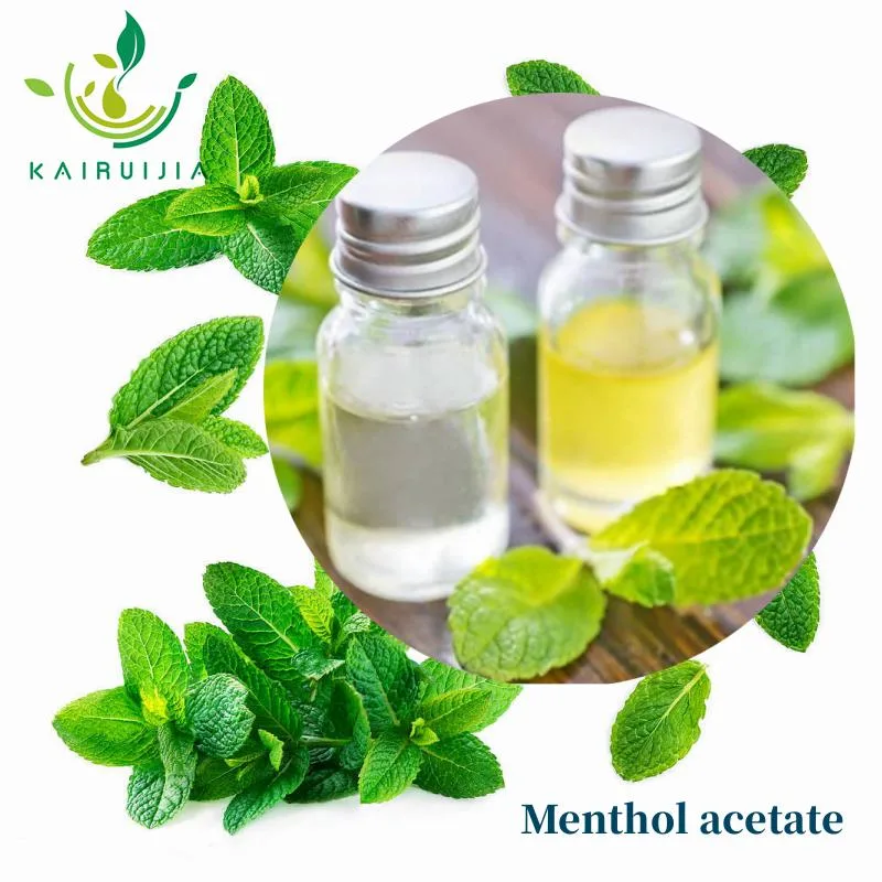 Pure Natural Food Additive Cooling Agent Fragrances Menthyl Acetate for Daily Flavor CAS 89-48-5